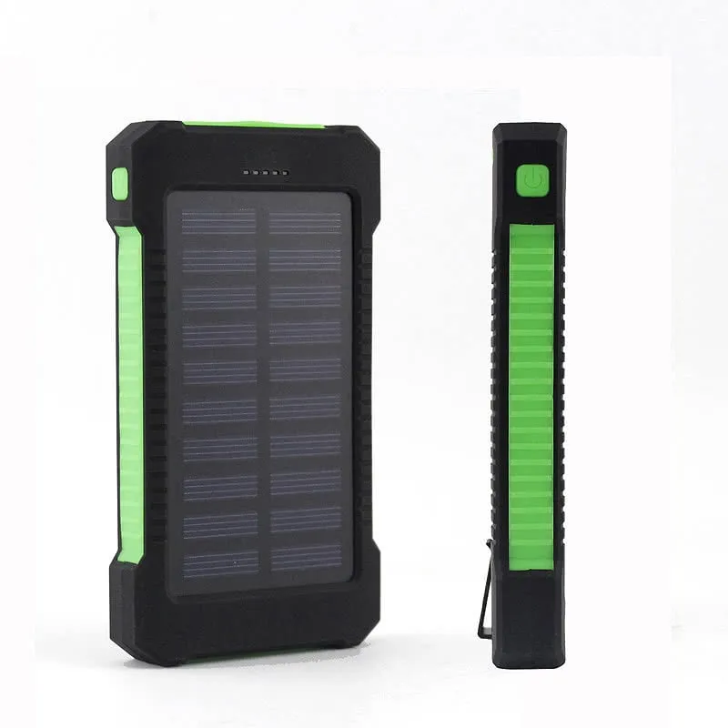 10,000mAH Water Resistant / Shockproof Solar Dual-USB Charger and LED Light Stealth Angel Survival