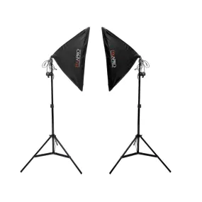 Optimized EzyLite Studio Softbox Lighting Kit with Two 85W Continuous Lights