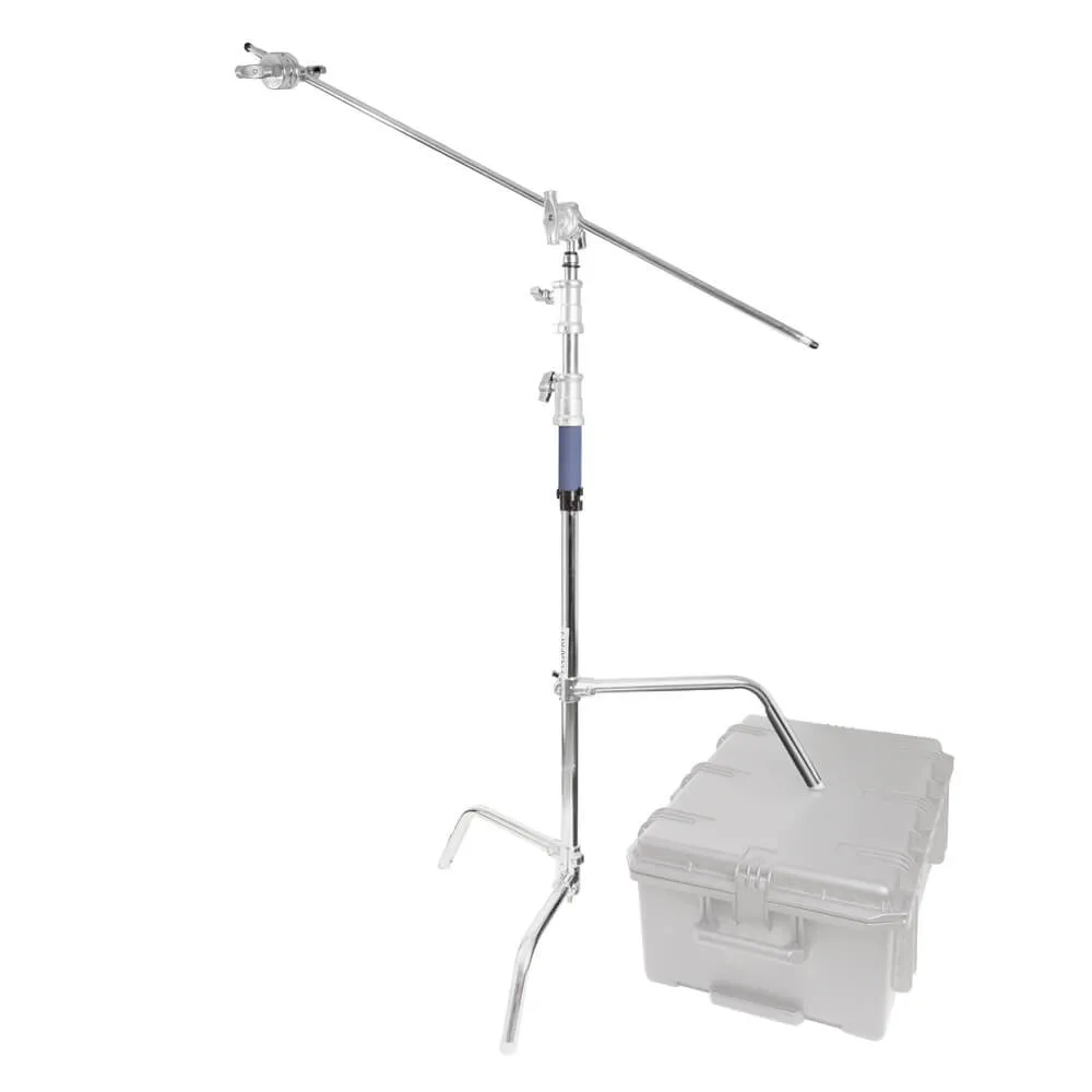 300cm C-Stand with 50 Inch Boom Arm Set and Adjustable Legs