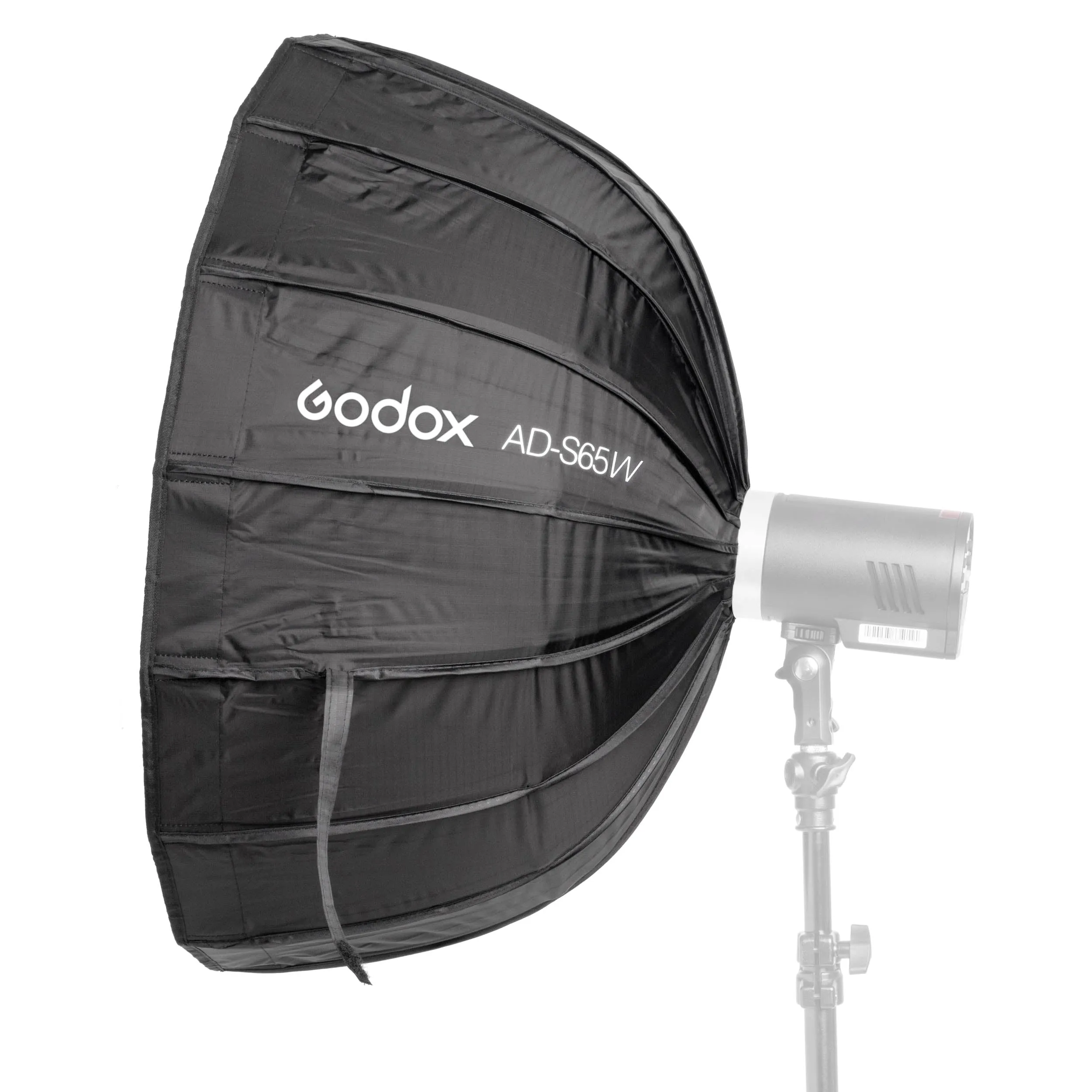 AD-S65W 65cm Portable Silver Godox-Fitting  Parabolic Softbox With White Interior