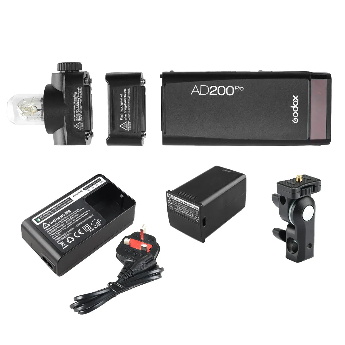 AD200 PRO Portable Flash with AD-S200 360° Stick Flash Head