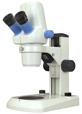 AmScope MD428C10 Series Zoom Digital Integrated Binocular Stereo Microscope 7X-30X Magnification on Track Stand with 1.3MP Imaging and LED Illumination