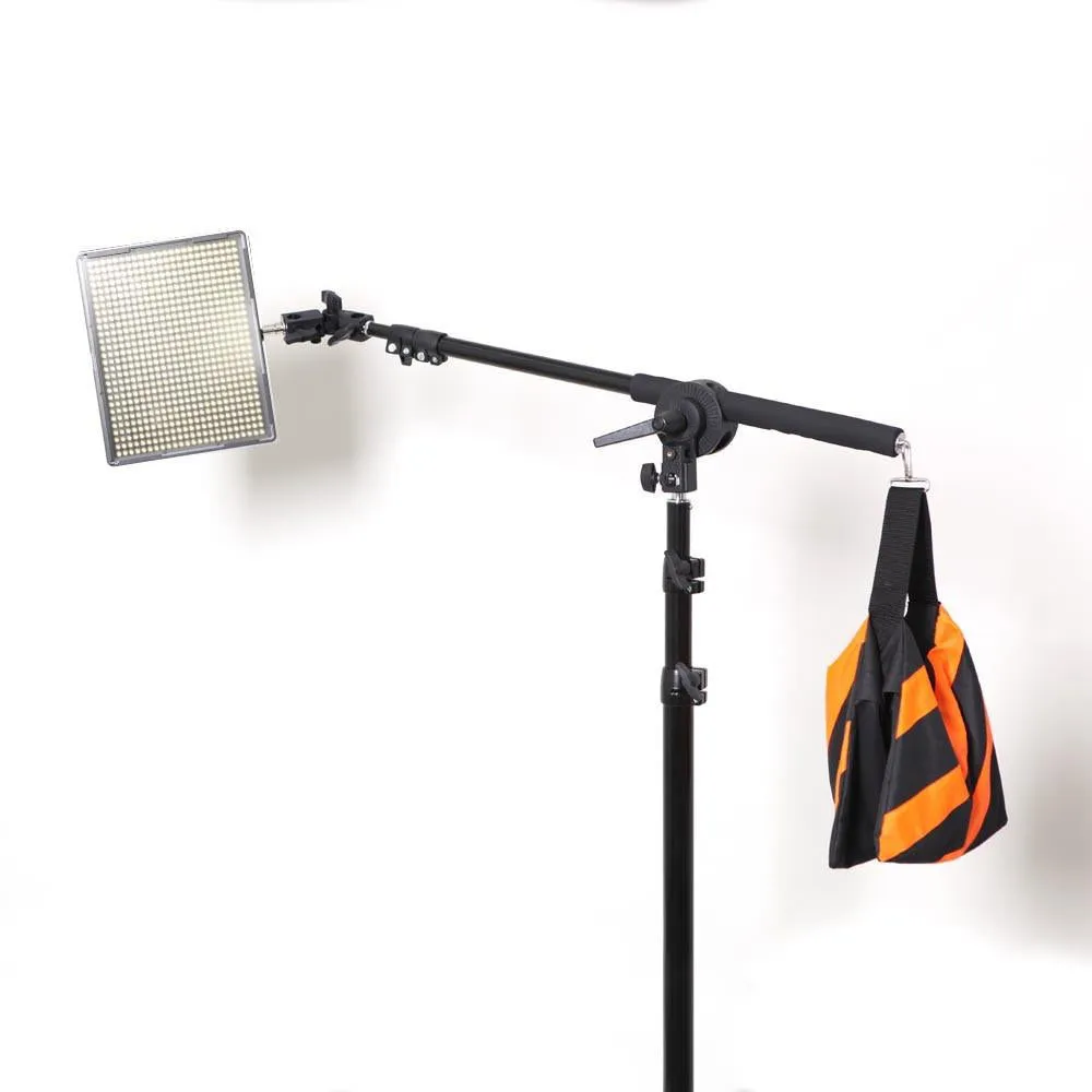 Aputure 4x HR672W LED Video Continuous Portable Lighting Kit and Boom (From 7680 lumens at 1m)