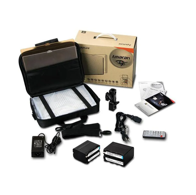 Aputure 4x HR672W LED Video Continuous Portable Lighting Kit and Boom (From 7680 lumens at 1m)