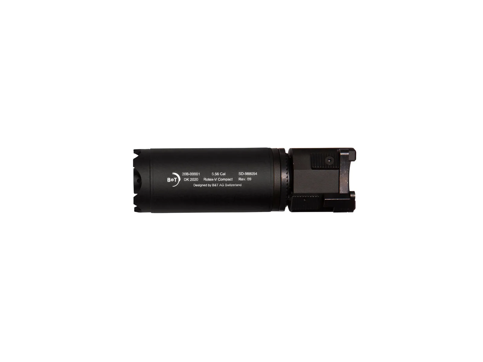 ASG B&T Rotex-V Airsoft Compact QD Suppressor (Black / Grey / Mud)