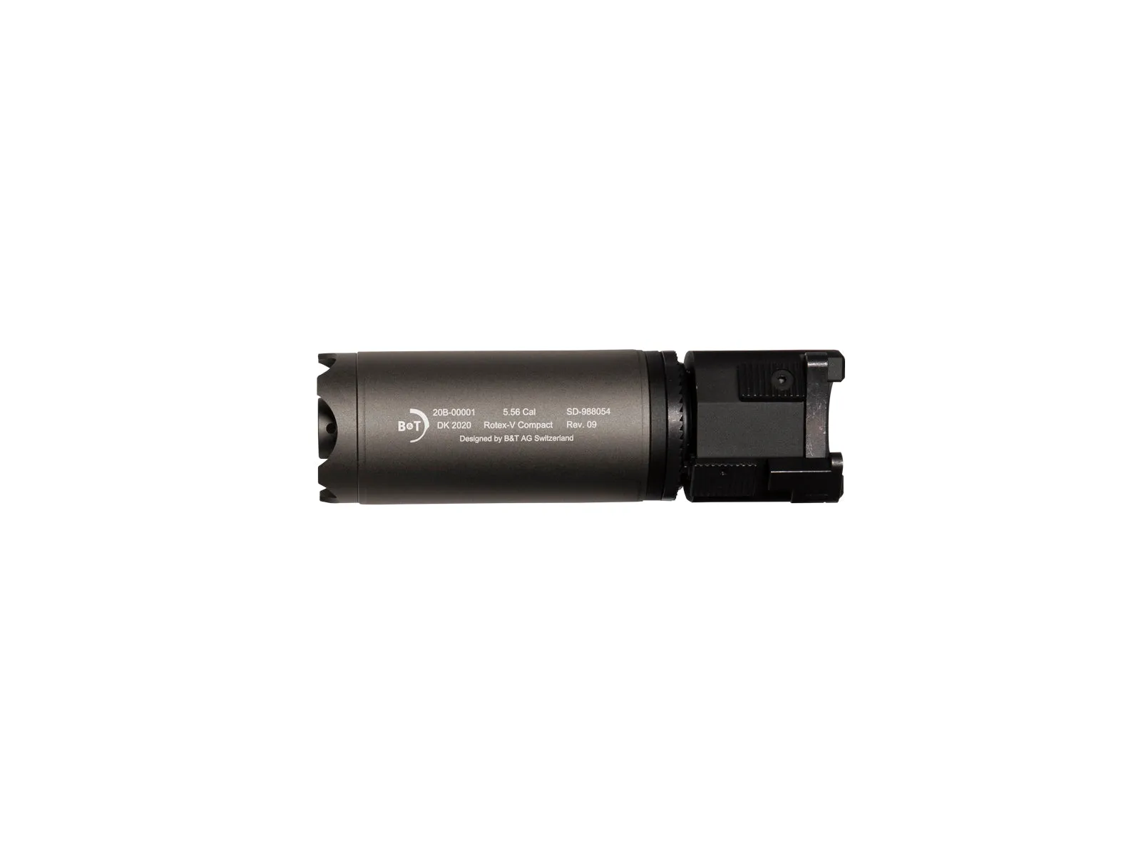 ASG B&T Rotex-V Airsoft Compact QD Suppressor (Black / Grey / Mud)