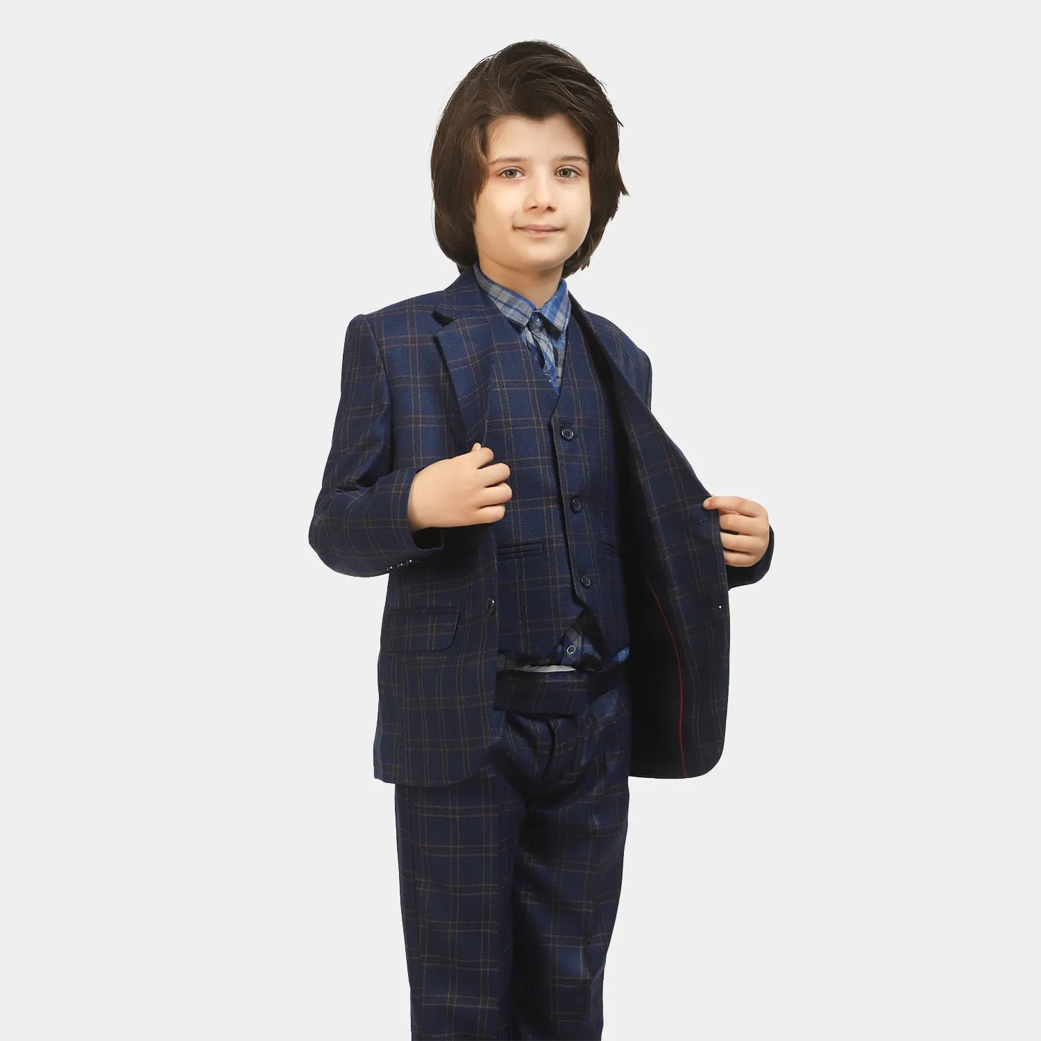 Boys Suit 3PCs- R.Blue