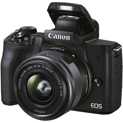 Canon EOS M50 Mark II   EF-M 15-45mm is STM Kit Black