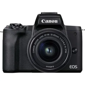 Canon EOS M50 Mark II   EF-M 15-45mm is STM Kit Black