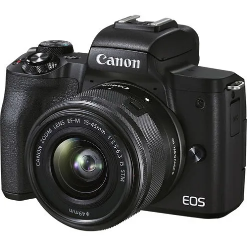 Canon EOS M50 Mark II   EF-M 15-45mm is STM Kit Black