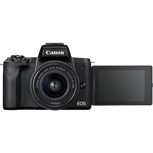 Canon EOS M50 Mark II   EF-M 15-45mm is STM Kit Black