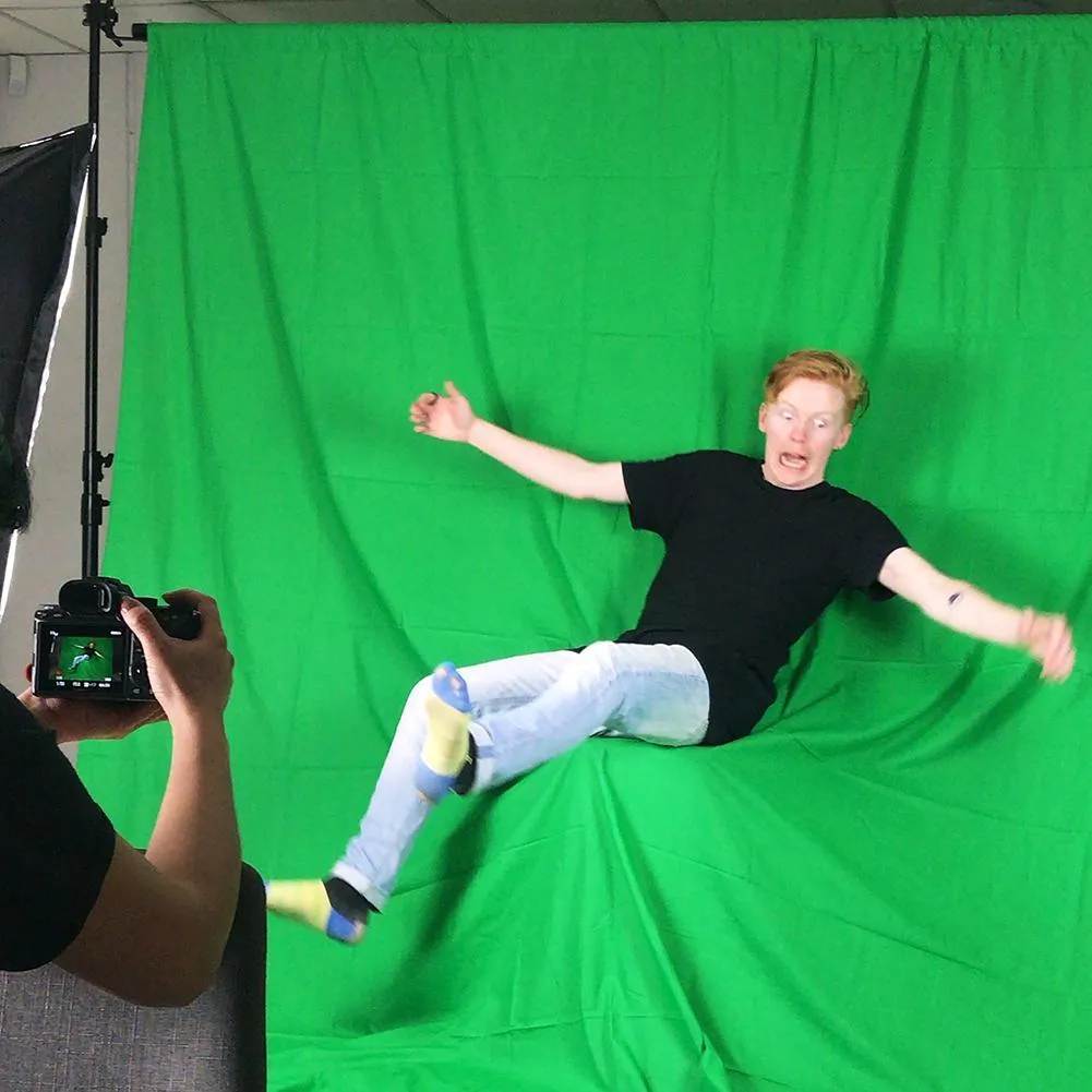 Chroma Key Green Screen 1.8M x 2.8M Cotton Muslin Background