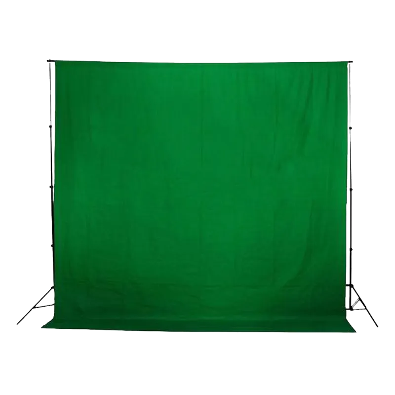 Chroma Key Green Screen 3m x 5m Cotton Muslin Studio Backdrop