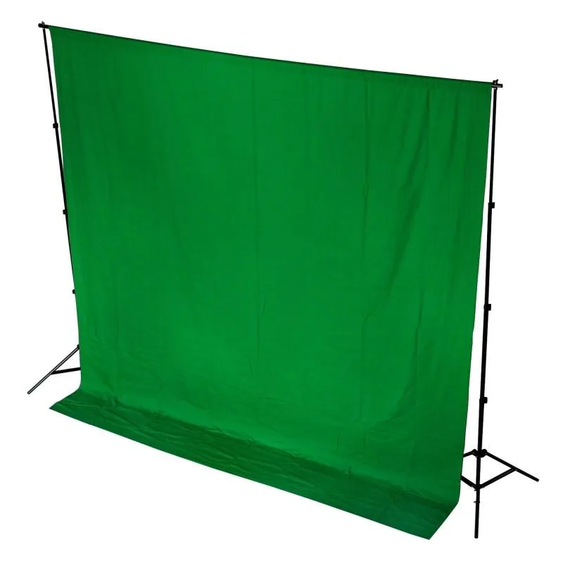 Chroma Key Green Screen 3m x 5m Cotton Muslin Studio Backdrop