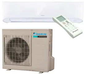 Daikin 17 Series 9,000 BTU 17 SEER Single Zone Inverter Ductless Heat Pump Air Conditioning System - FTXB09AXVJU / RXB09AXVJU