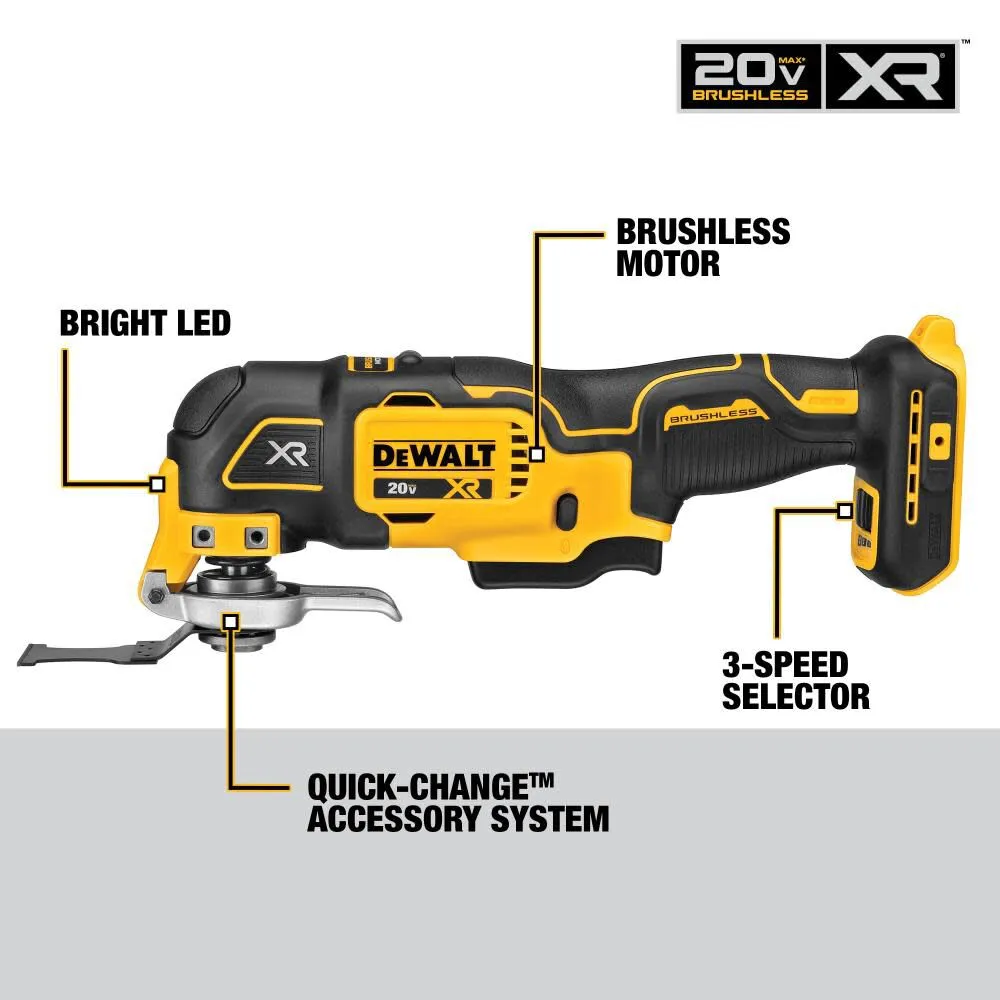 DeWalt DCKSS521D2 20V Max Cordless 5-Tool Combo Kit With Contractor Bag