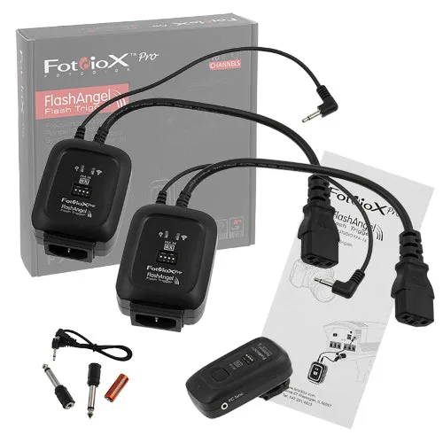 Fotodiox FlashAngel 16-Channel AC-Powered Radio Trigger Starter Kit for Studio Flash/Strobe