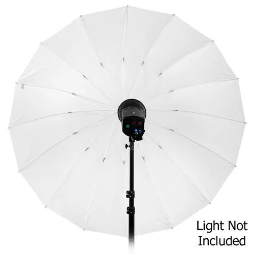 Fotodiox Pro Parabolic Shoot-Through 16-Rib Umbrella (Translucent)