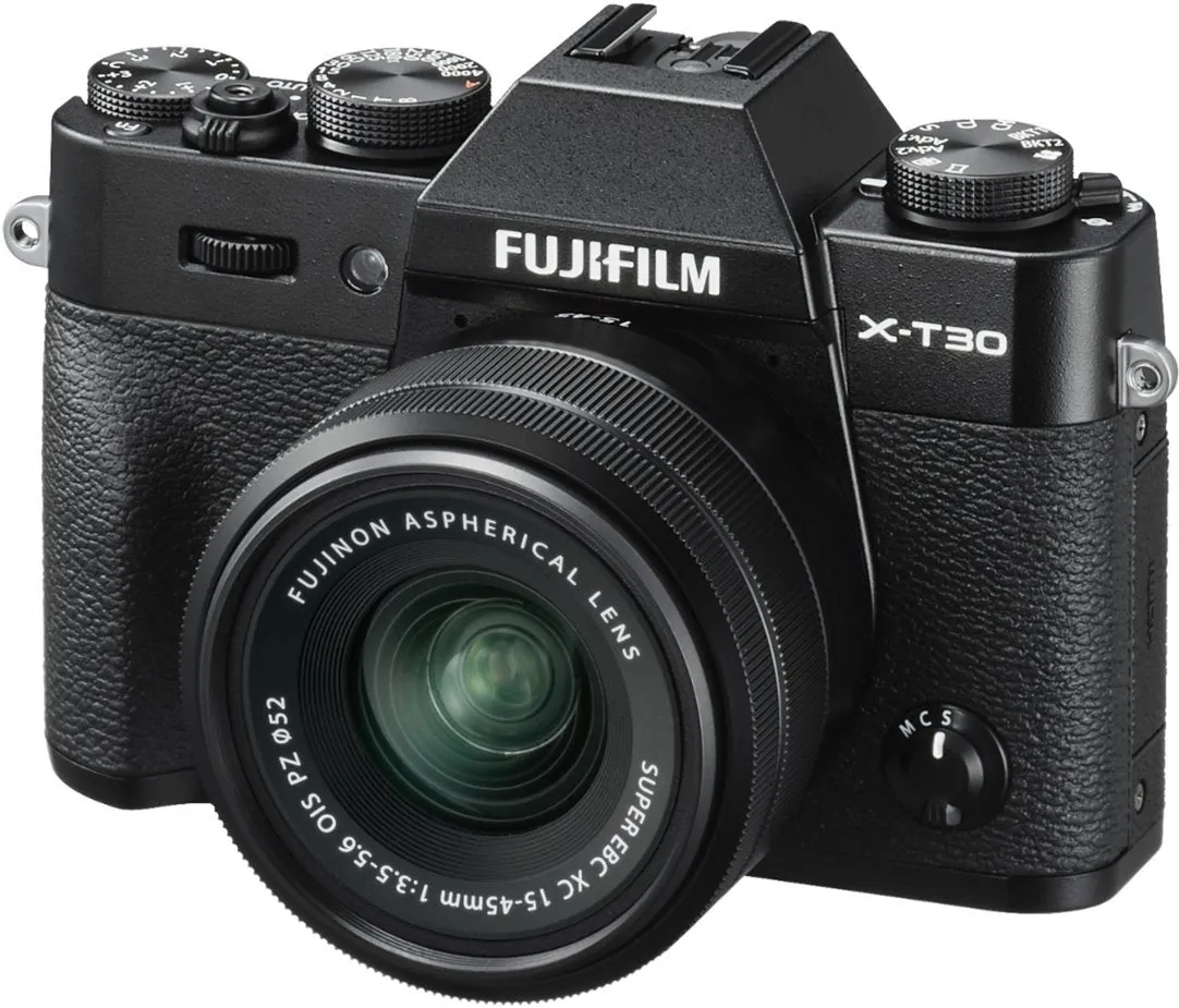 Fujifilm X-T30 Mirrorless Camera with 15-45mm Lens (Black)