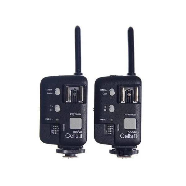 Godox Cells II Wireless 1/8000 Transceiver Trigger Set X2 For Canon