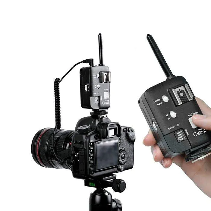 Godox Cells II Wireless 1/8000 Transceiver Trigger Set X2 For Canon