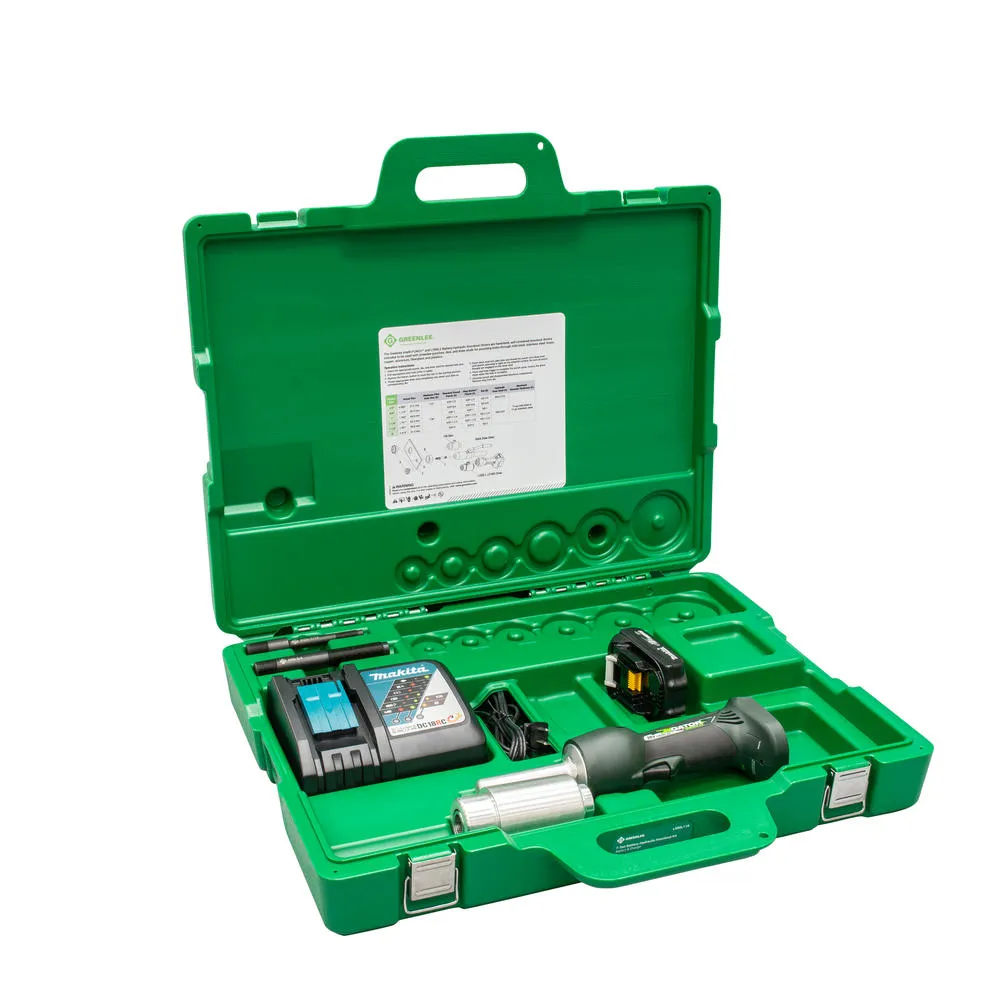 Greenlee LS50L11A Battery-Powered Knockout Punch Driver Tool Kit