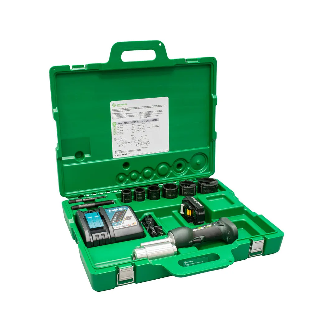 Greenlee LS50L11B Battery-Powered Knockout Punch Driver Tool Kit