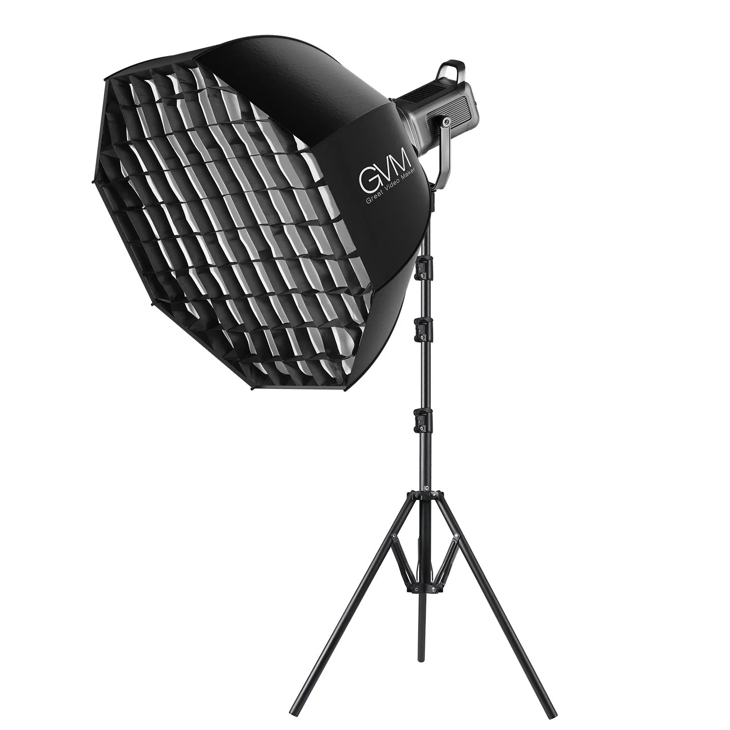 GVM PR150R 150W High Power LED Spotlight Bi-Color & RGB Studio Lighting Kit with Softbox