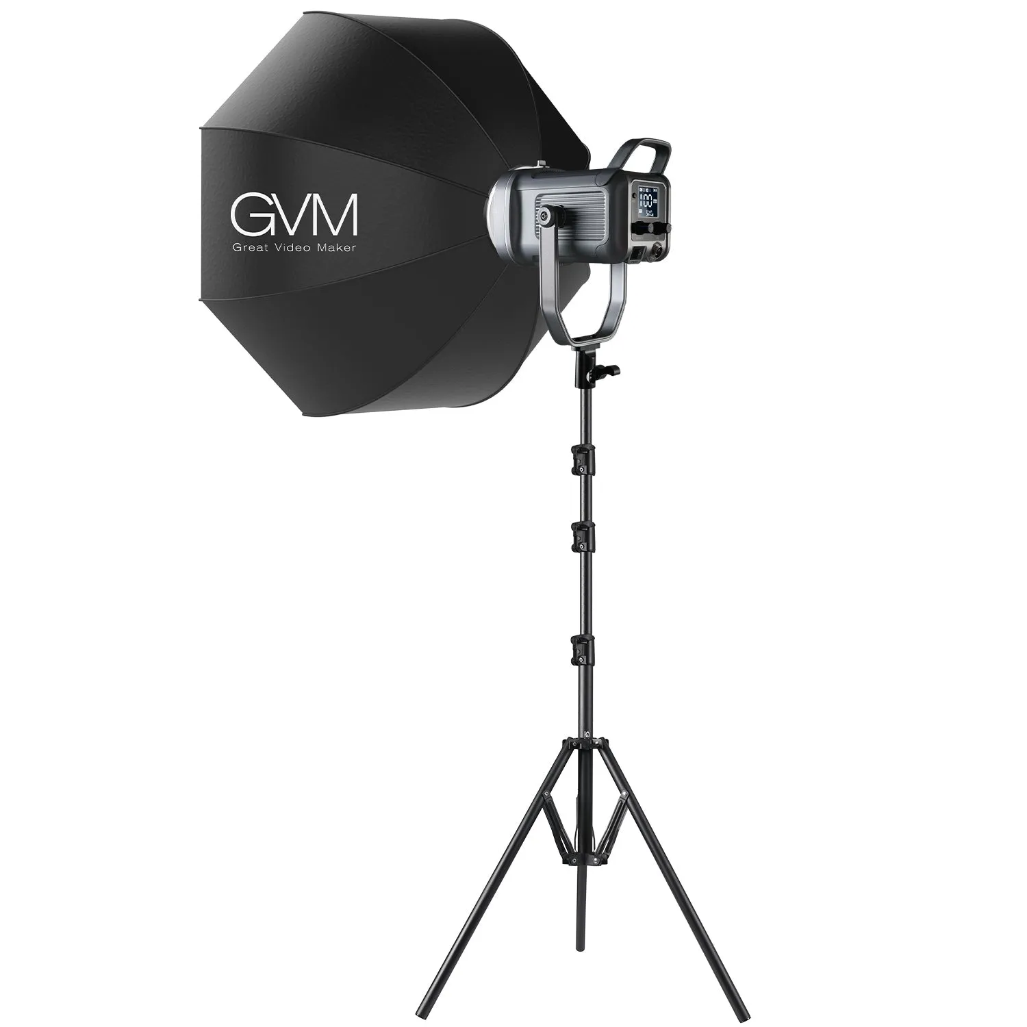 GVM PR150R 150W High Power LED Spotlight Bi-Color & RGB Studio Lighting Kit with Softbox