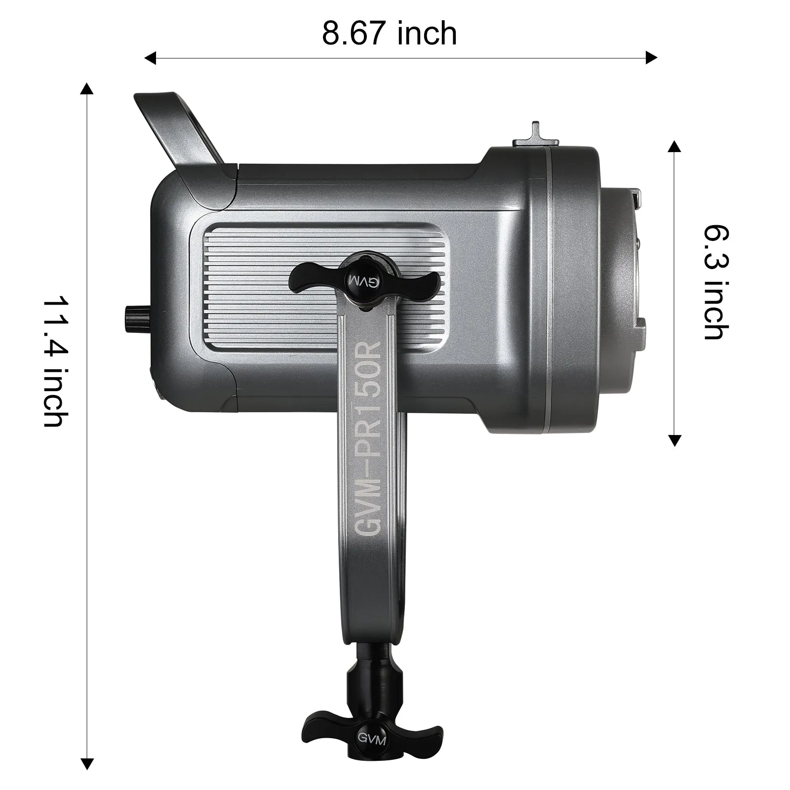 GVM PR150R 150W High Power LED Spotlight Bi-Color & RGB Studio Lighting Kit with Softbox