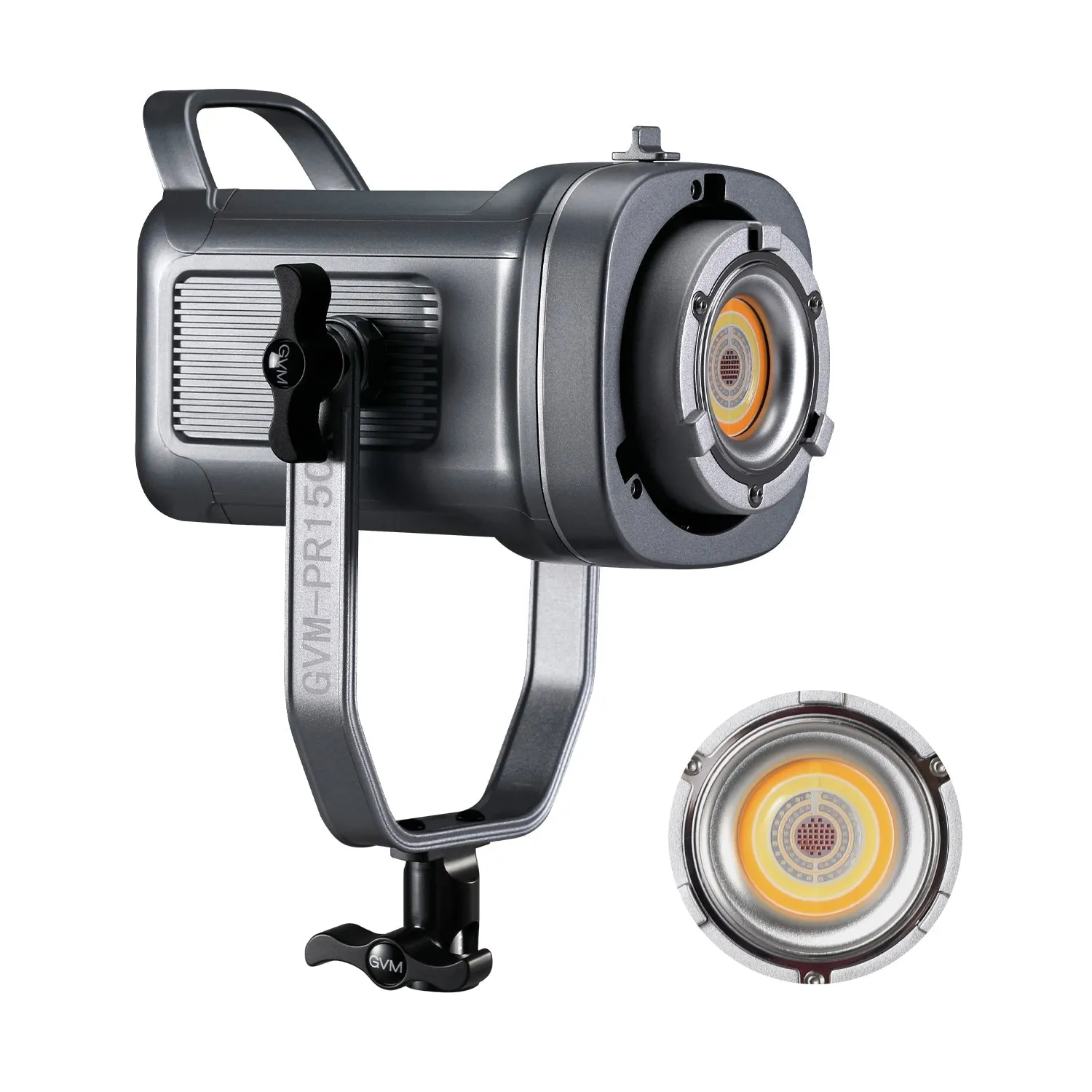 GVM PR150R 150W High Power LED Spotlight Bi-Color & RGB Studio Lighting Kit with Softbox