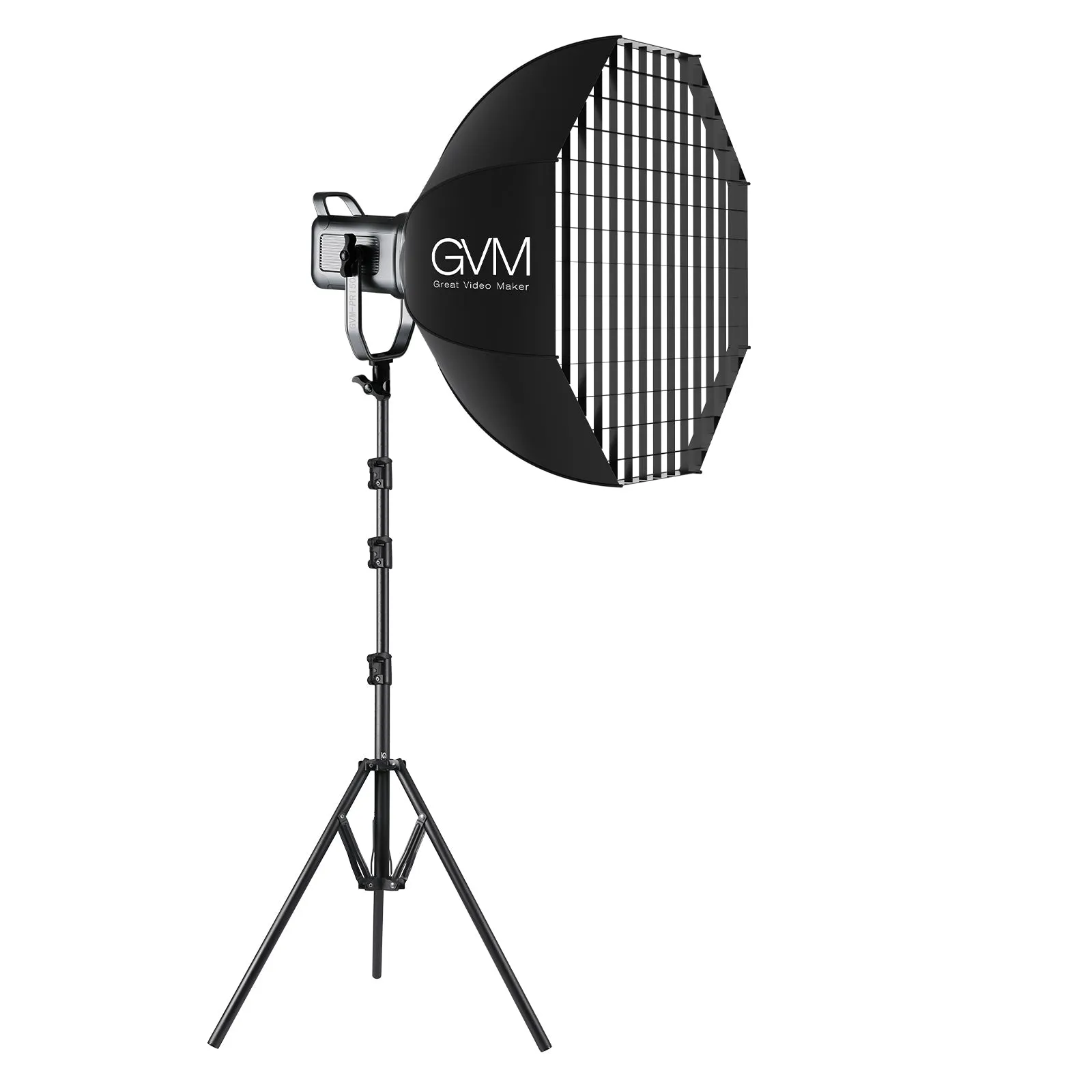 GVM PR150R 150W High Power LED Spotlight Bi-Color & RGB Studio Lighting Kit with Softbox