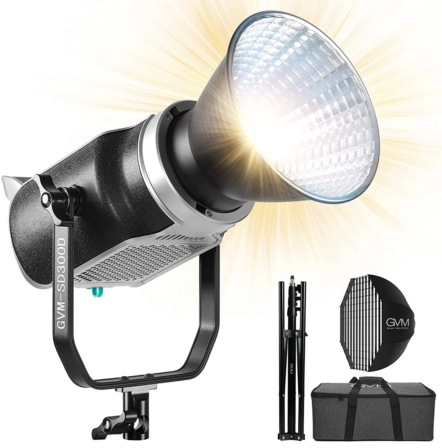 GVM-SD300D 300W Bi-Color LED Video Light High Power   Monolight With Softbox