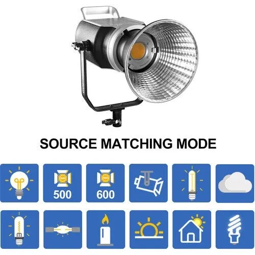 GVM SD300D Bi-Color LED Video Spotlight Kit with Stand and Lantern Softbox