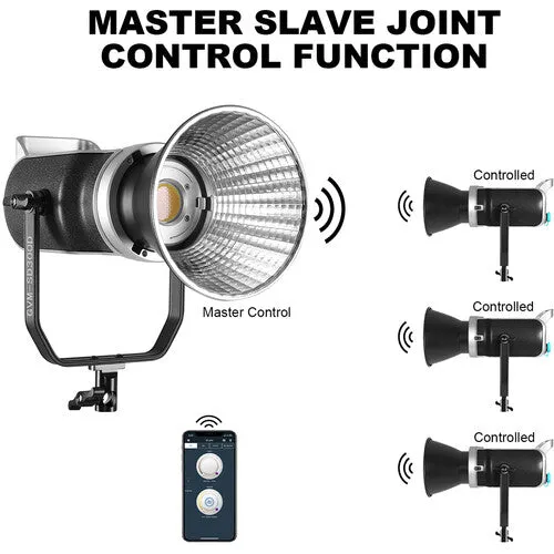 GVM SD300D Bi-Color LED Video Spotlight Kit with Stand and Lantern Softbox