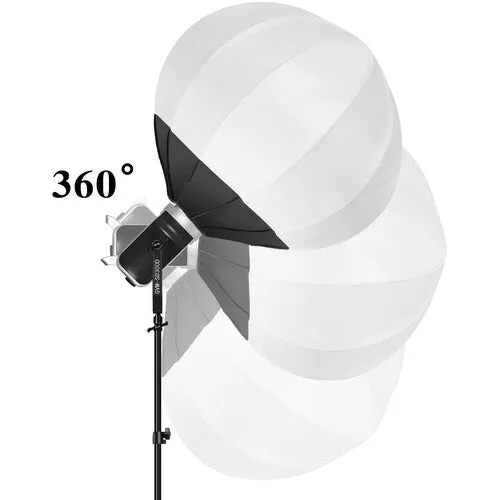 GVM SD300D Bi-Color LED Video Spotlight Kit with Stand and Lantern Softbox