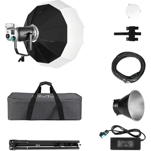 GVM SD300D Bi-Color LED Video Spotlight Kit with Stand and Lantern Softbox