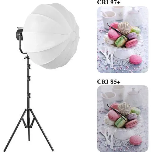 GVM SD300D Bi-Color LED Video Spotlight Kit with Stand and Lantern Softbox