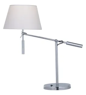 Hotel 30.75" Table Lamp in Polished Chrome