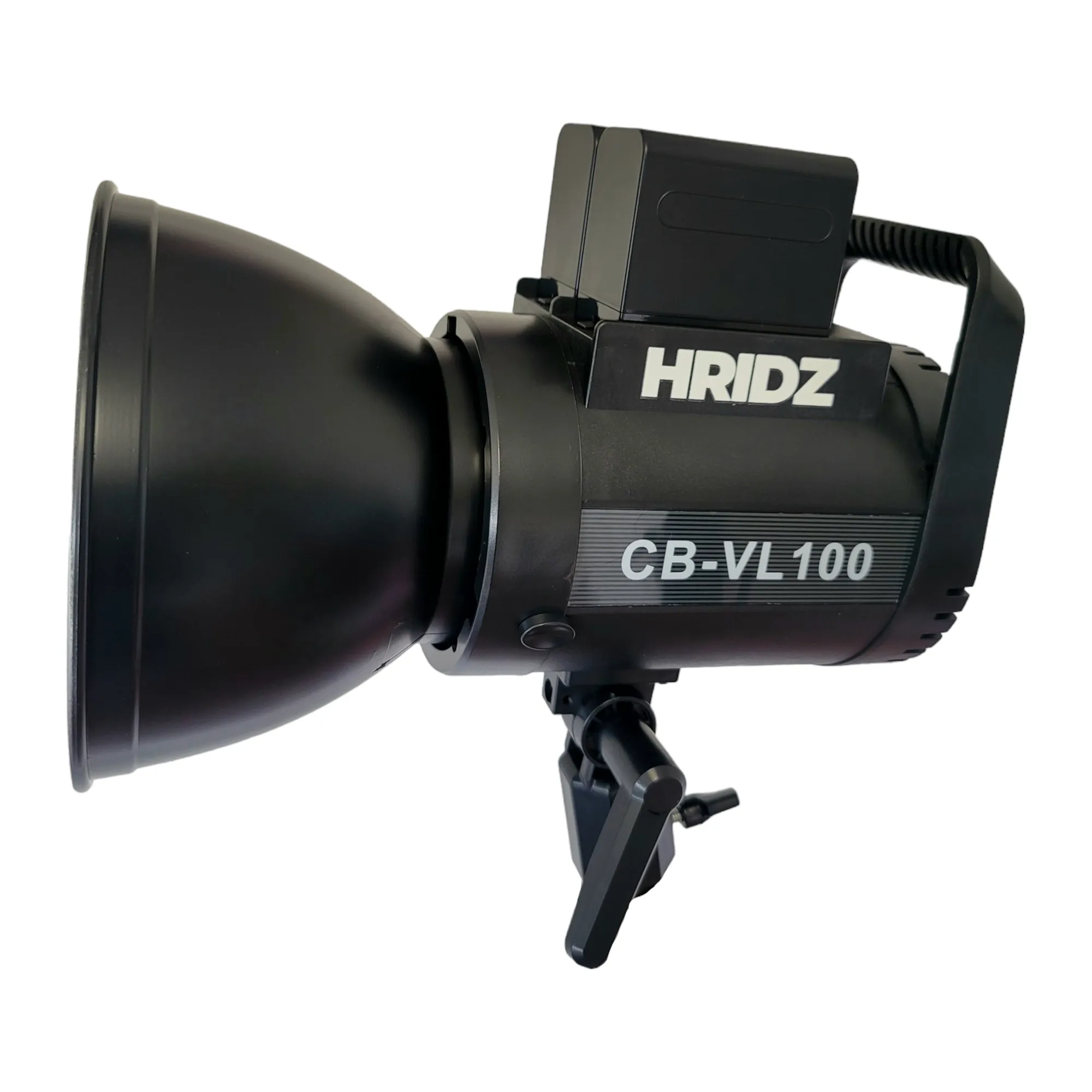 HRIDZ CB-VL100 100W Battery-Operated Bi-Colour Dimmable LED Video Light Professional Outdoor Indoor Cob Light Remote Controlled