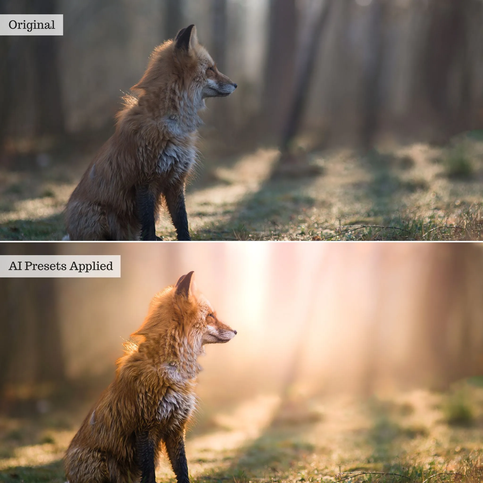 Landscape, Wildlife & Animals Artificial Intelligence (AI) Retouch Toolkit Lightroom Presets – Desktop