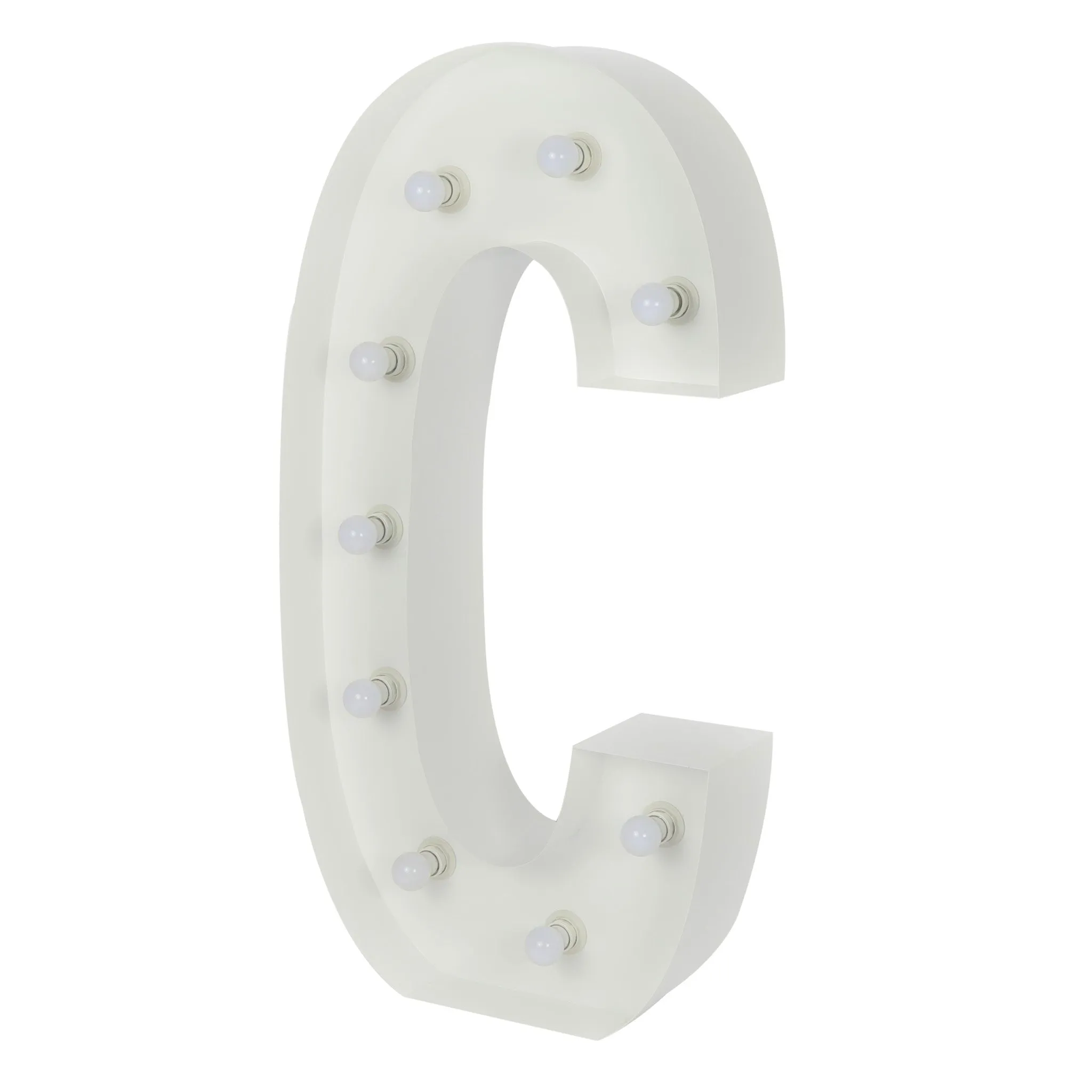 Large 4ft Tall LED Marquee Letter - C