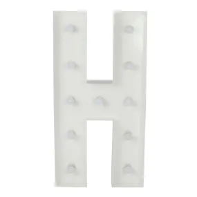 Large 4ft Tall LED Marquee Letter - H