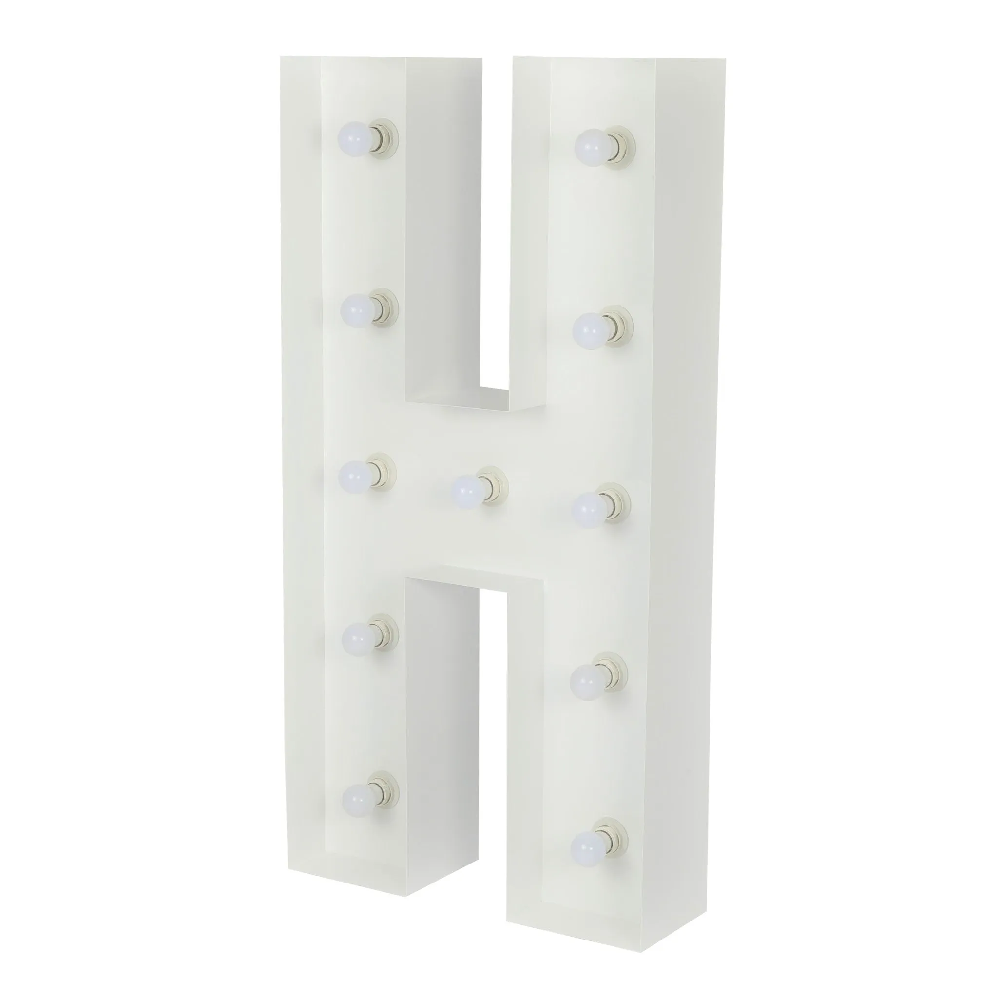 Large 4ft Tall LED Marquee Letter - H