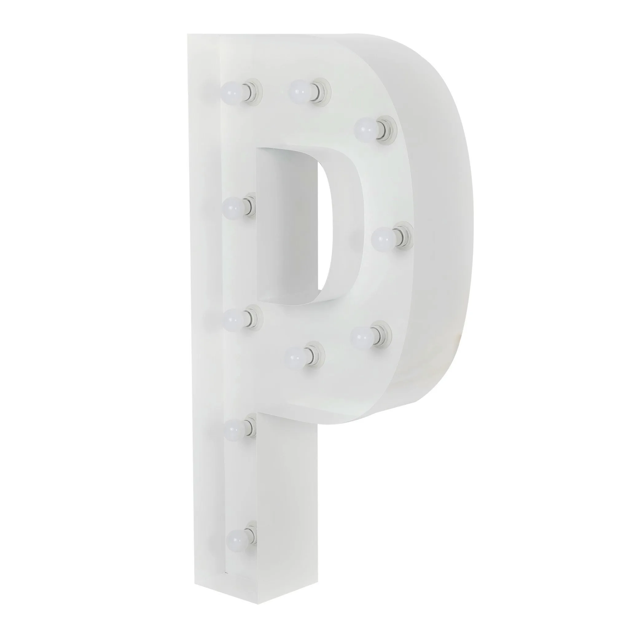 Large 4ft Tall LED Marquee Letter - P