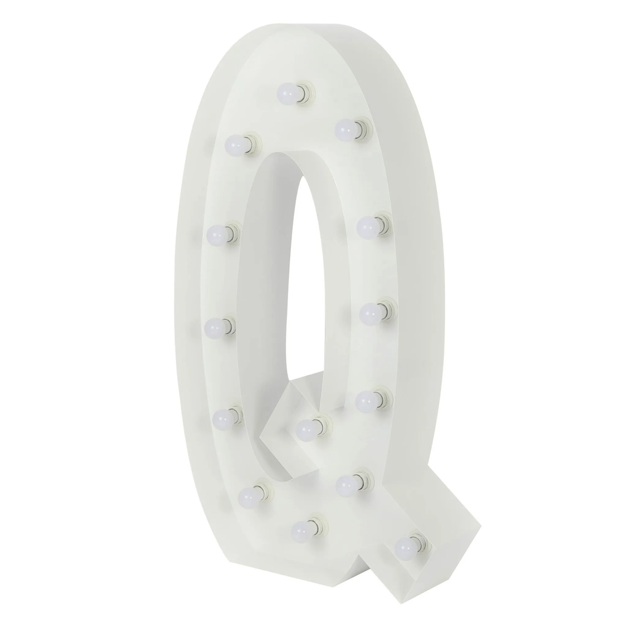 Large 4ft Tall LED Marquee Letter - Q