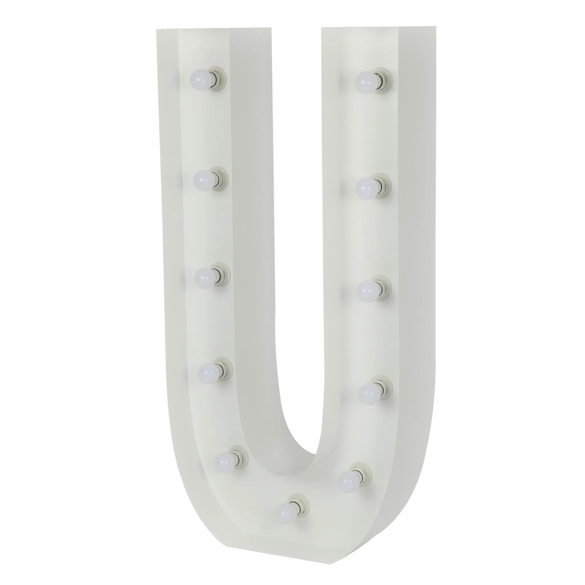 Large 4ft Tall LED Marquee Letter - U