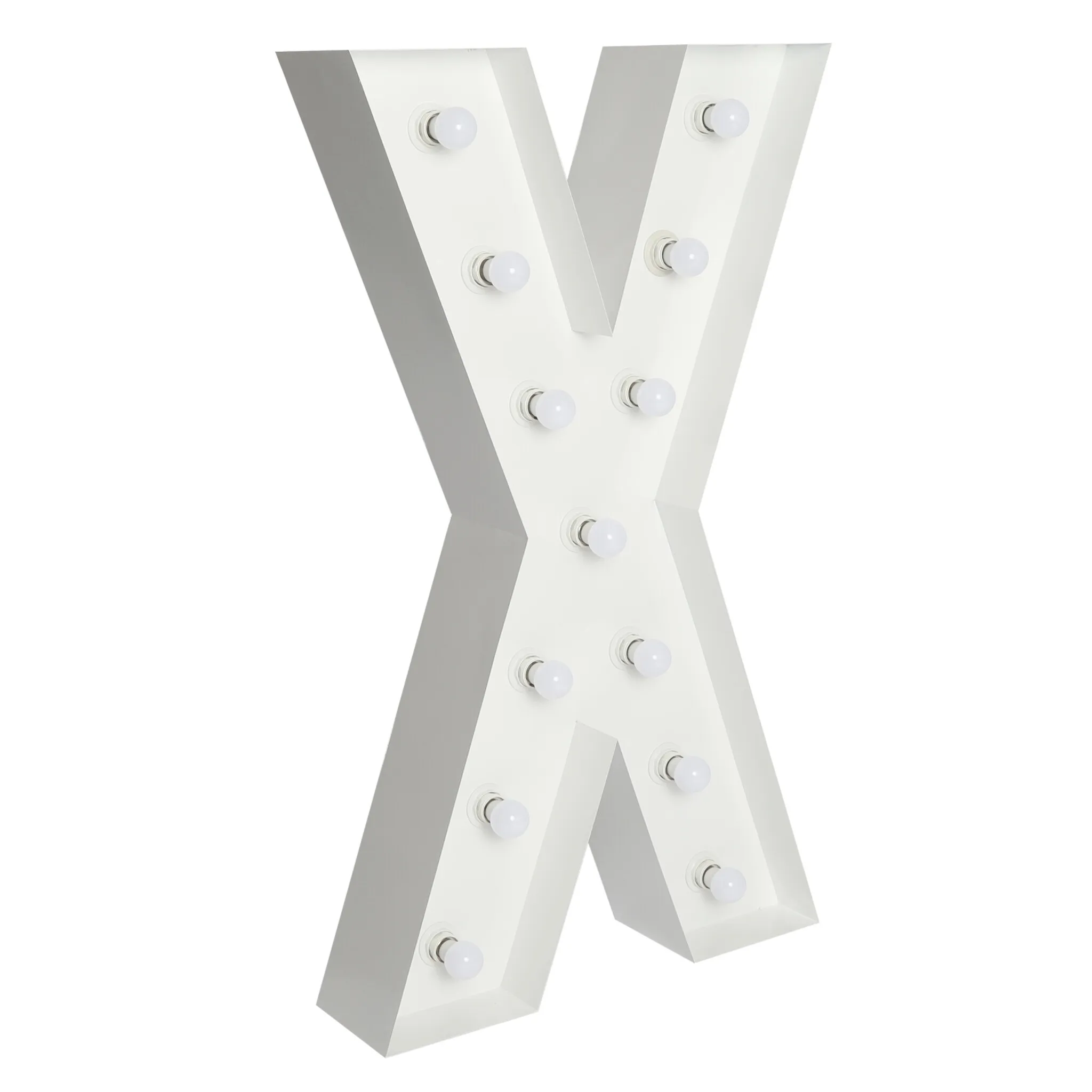 Large 4ft Tall LED Marquee Letter - X