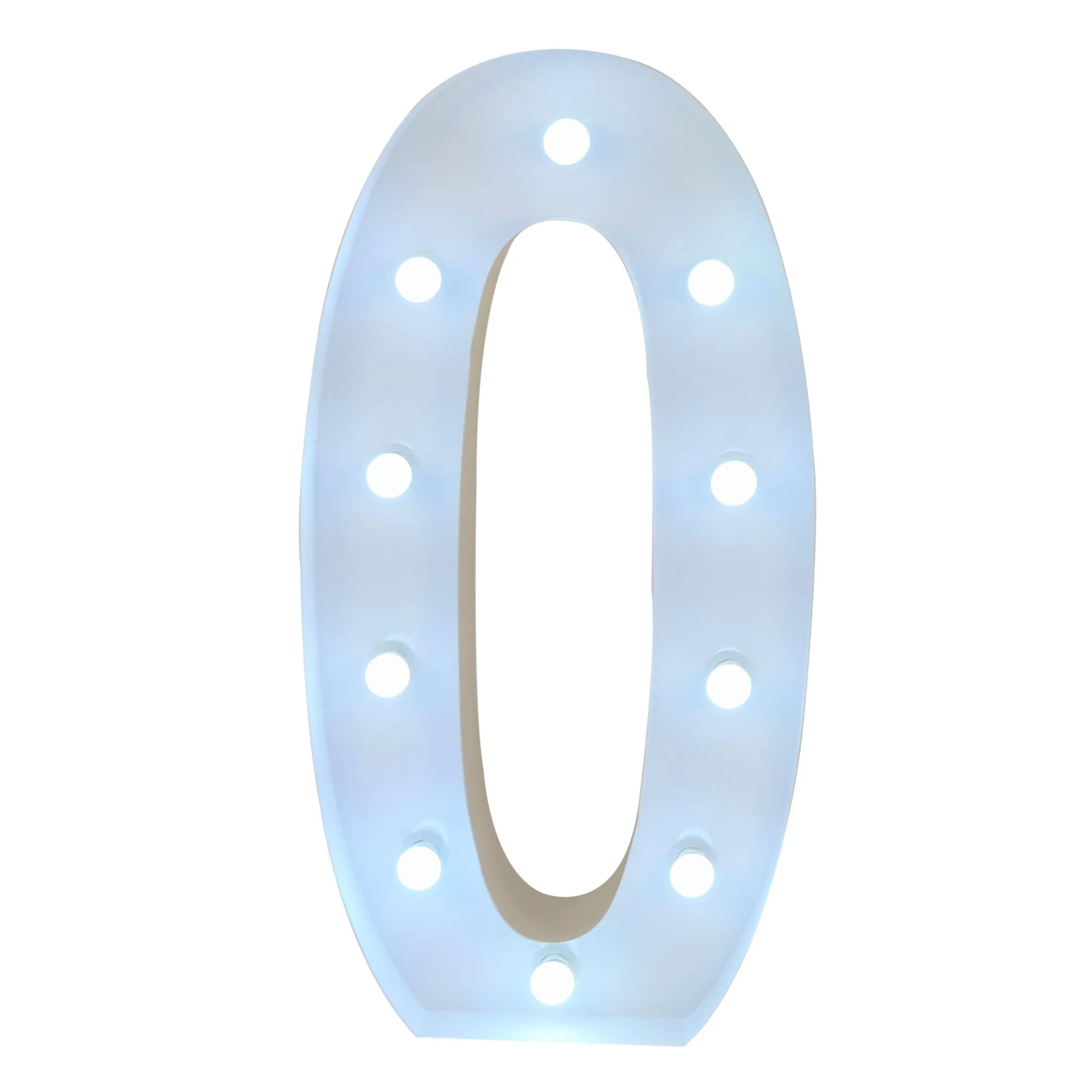 Large 4ft Tall LED Marquee Number - 0