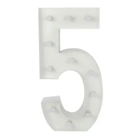 Large 4ft Tall LED Marquee Number - 5